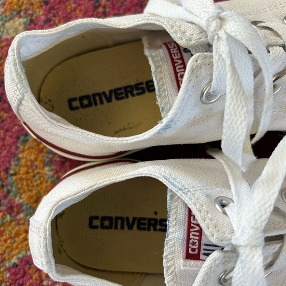 Converse | Unisex White Classic All-Star Lace Up Sneakers, Men’s sz 6, Women’s 8 - Picture 16 of 16